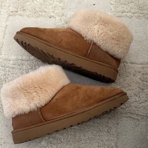Ugg classic mini fluff shearling bootie